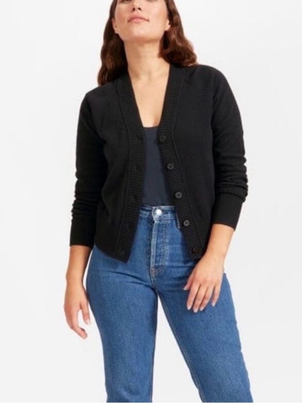 Everlane ReCashmere Varsity V-neck Cardigan